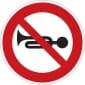 B23a Zákaz zvukových výstražných znamení